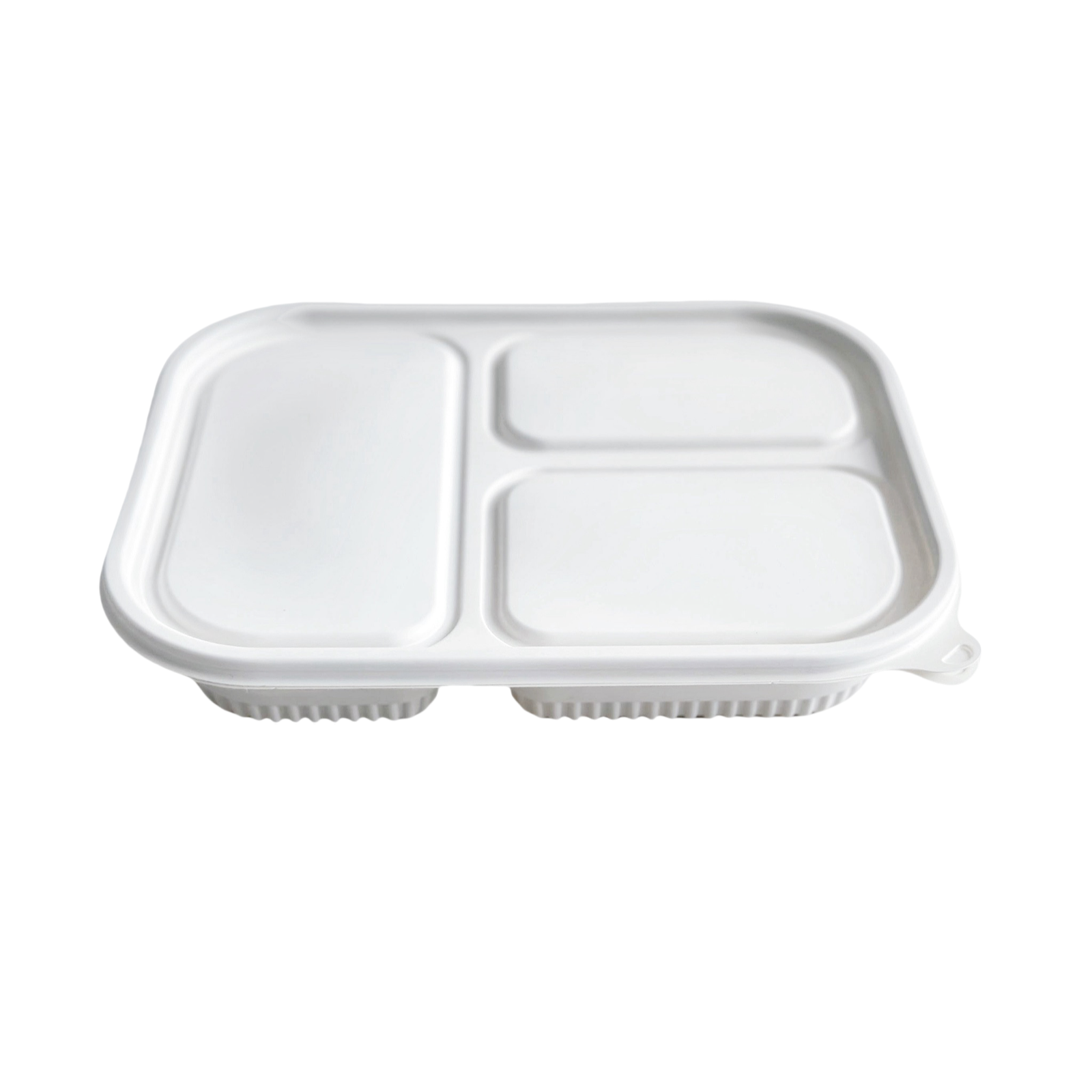 LIYI Disposable Lunch Box, 3-Compartment, 1000ml / 34oz, BPA-Free, 50 Pack