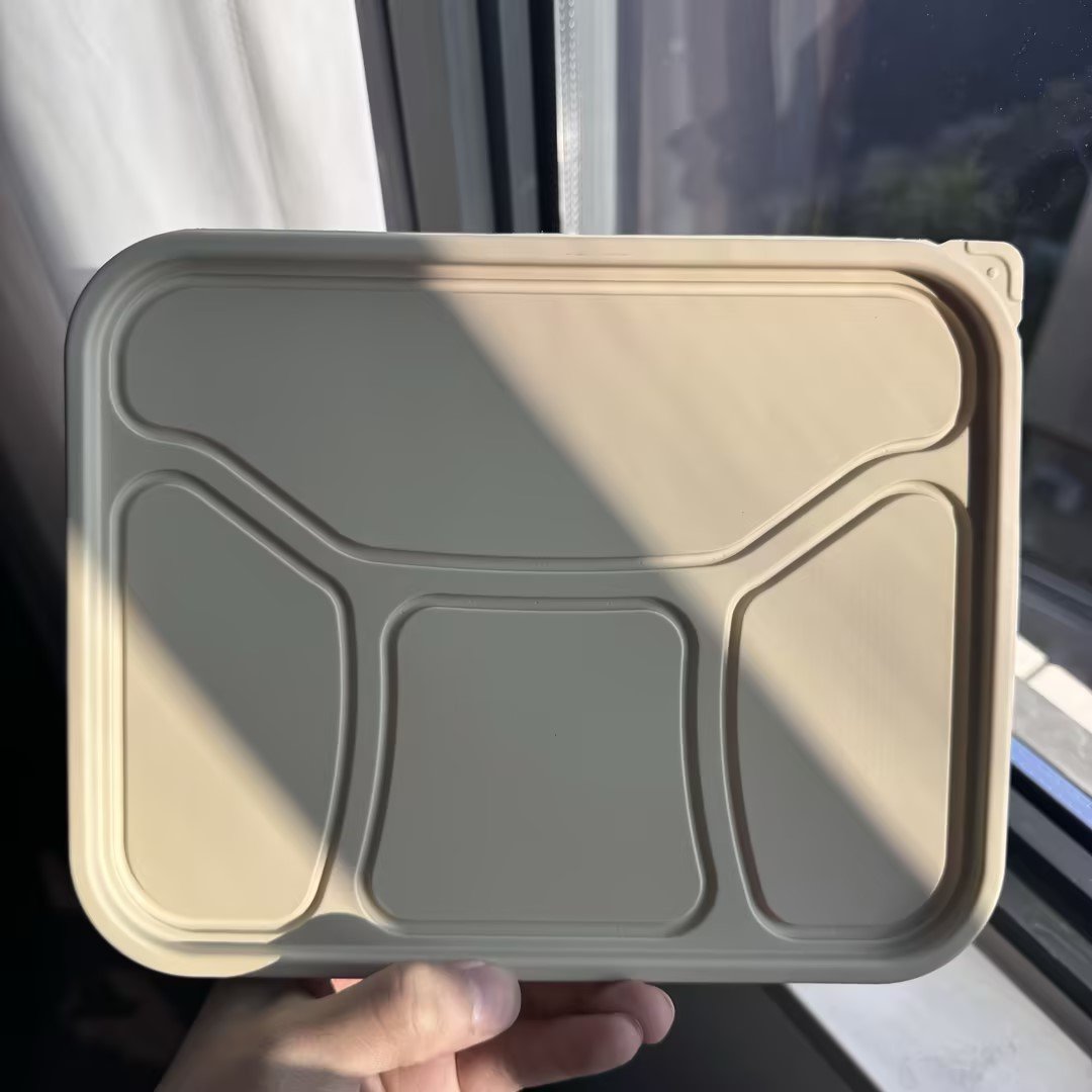 LIYI Disposable Lunch Box, 4-Compartment, 900ml / 30oz, BPA-Free - Image 2