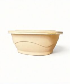 LIYI Disposable Bowl with Lid, 800ml / 27oz, BPA Free
