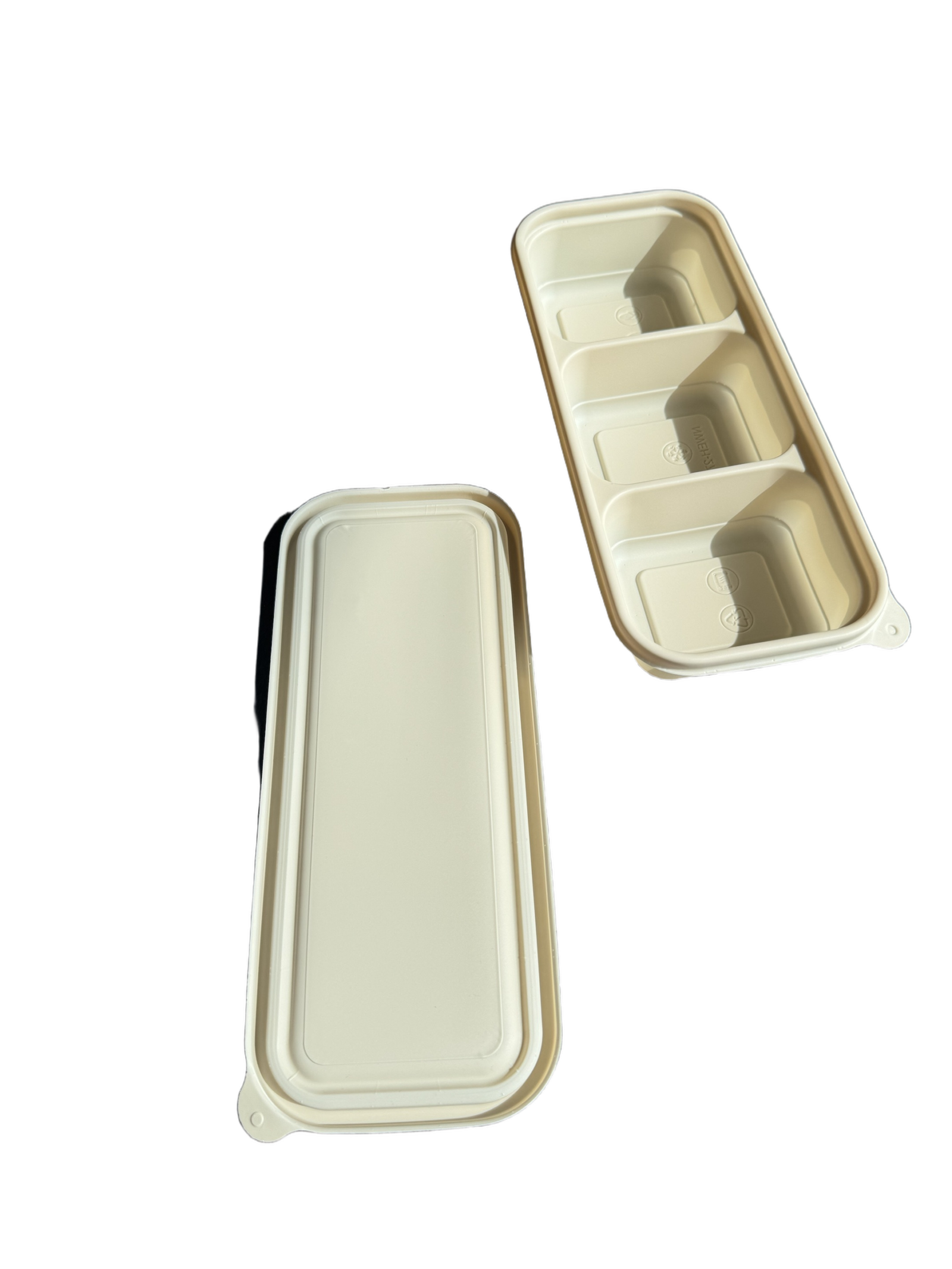 LIYI MFPP Compartment Tray, 3-Compartment, 500ml / 17oz BPA-Free